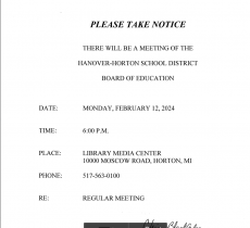 Board Meeting January 2024