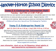 Young 5's/Kindergarten Roundup Information