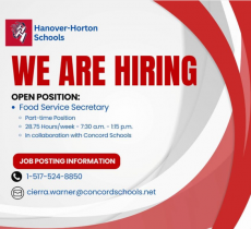 Part-Time Food Service Secretary