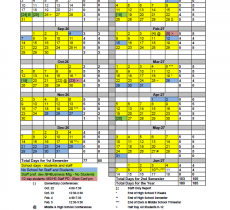 2026-2027 School Year Calendar