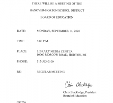 Board Meeting Notice