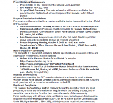 Public Notice - Request for Proposal