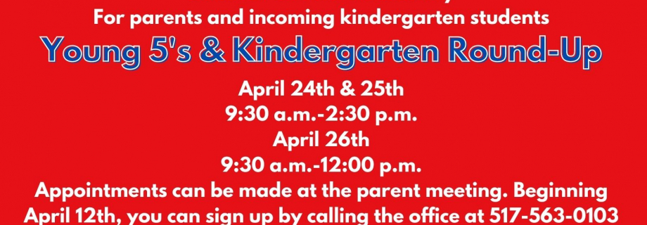 Kindergarten Round Up