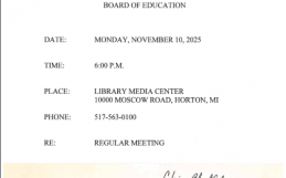Nov Board Meeting Notice