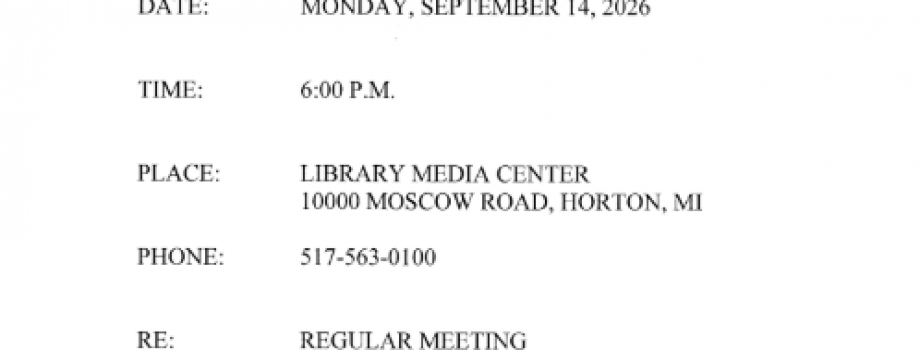 Board Meeting Notice