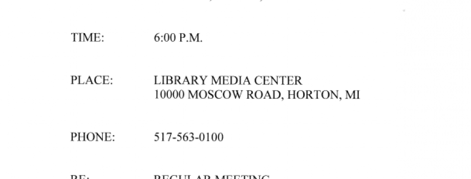 Board Meeting Notice