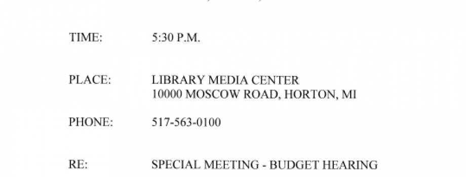 Budget Hearing June 2026