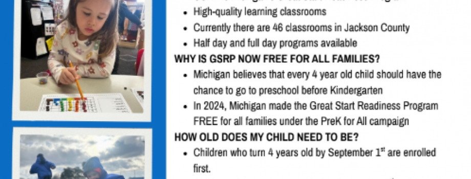 GRSP Enrollment at Early Impressions