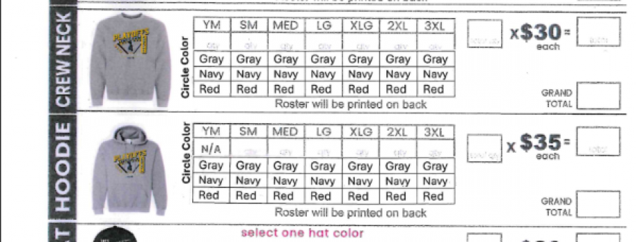 H-H Football Playoff Gear Order Form
