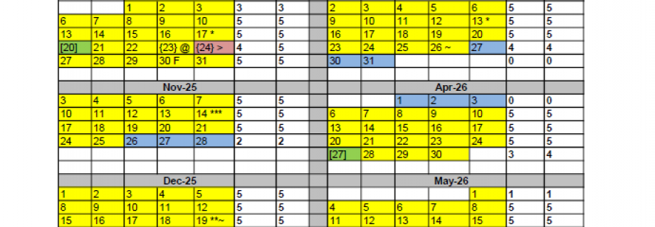 2025-26 School Year Calendar