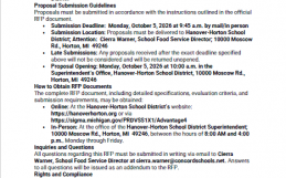 Public Notice – Request for Proposal