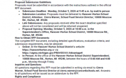 Public Notice – Request for Proposal