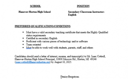 High School English Teacher