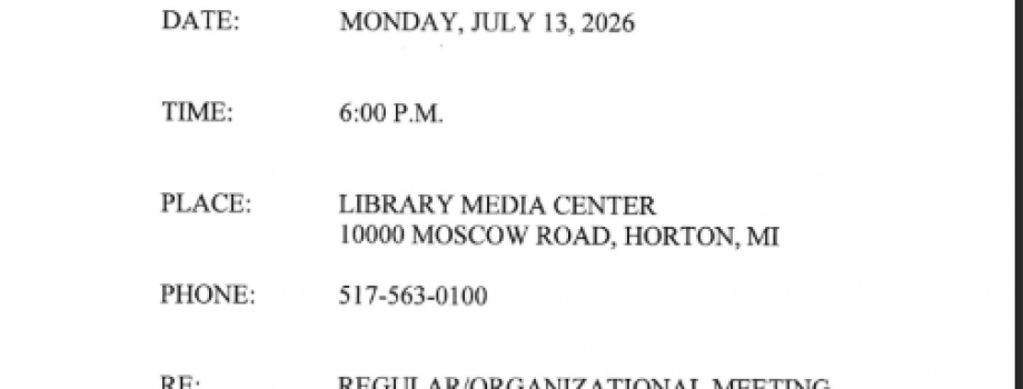 July Board Meeting Notice