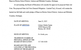 Limited Tax Pledge Notice
