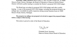 Notice of Public Hearing