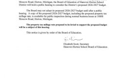 Notice of Public Hearing June 2026