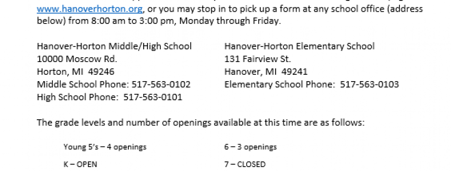 School of Choice Registration