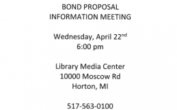 Bond Proposal Information Meeting